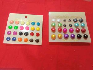 Earring Stud Set - Assorted Colors