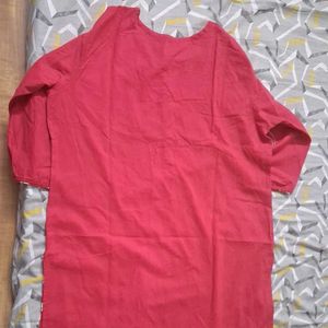 Elegant Red Kurta &amp; Pant  Set