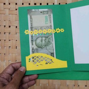 Handmade Diecut Greeting Card with Envelope