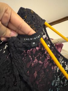 Black Lace Tank Top