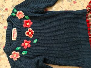 Navy Blue woolen Dress