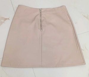 Chic Faux Leather Mini Skirt