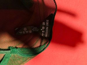 Green Lace Mesh Strappy Briefs