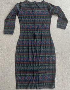 Patterned Bodycon Dress