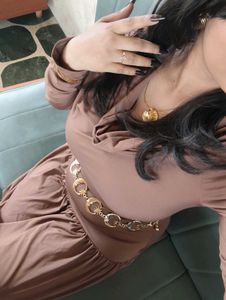 Elegant Long Sleeve Maxi Dress