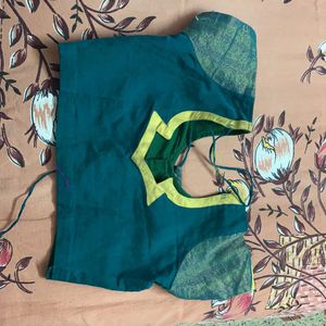 dark green colour blouse