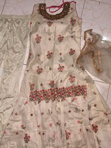 Elegant Cream Kurta Set with Dupatta