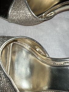 Zara light gold mules