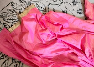 Pink Ethnic Gown  Material