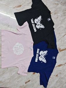 Offer Graphic Butterfly T-Shirts (3 Pack)