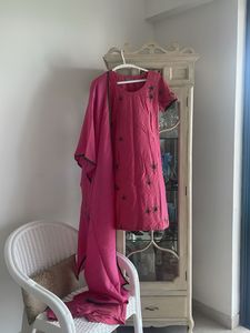 Rani pink churidar kurta & dupatta , M