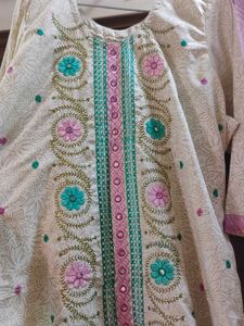 Embroidered Kurta Set with Dupatta