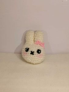 Crochet miffy bunny keychain