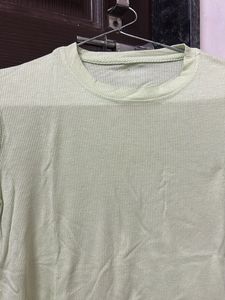 Mint Green Ribbed T-Shirt