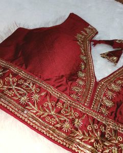 Maroon South Silk Blouse