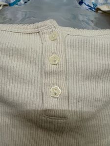 Urban Outfitters Square Top with flower butto