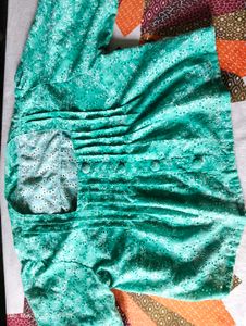Beautiful Teal Embroidered top