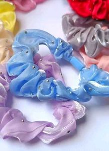 Organza Scrunchies Pack Of 12