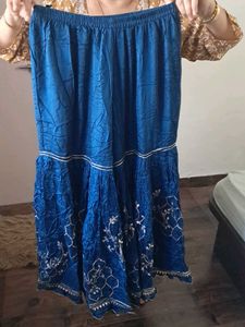Vibrant Blue Embellished Kurta
