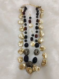 Natural Stone And MOP NECKLACE SET