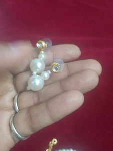 Pearl Mala With Earrings