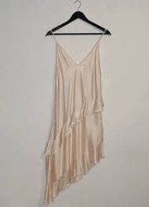 45 H&M Flounced satin Slip dress