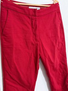 Red Casual Pants