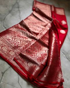 New Without Price Tag-Banarasi Katan Silk Saree