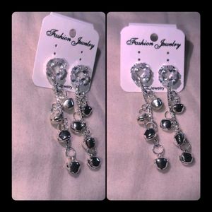 Elegant Gemstone &amp; Pearl Drop Earrings