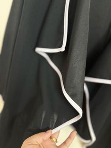 Chic Black Waterfall Cardigan