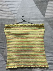 Striped Smocked Tube Top