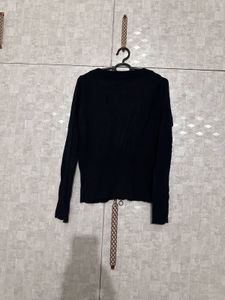 Mango Black Zip-Up Jacket