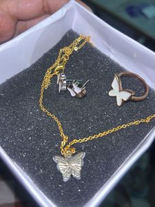 Cute Butterfly Jewelry Set