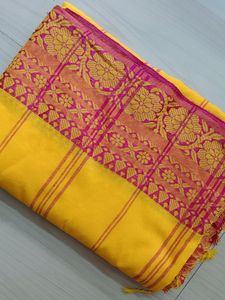 12)Pure Cotton Khadi Saree