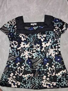 Stylish  Y2K Floral Print Square Neck Top🌸