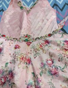 Pink Floral Party Dress