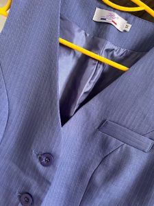 Purple Pinstripe Vest