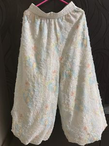 White Floral Palazzos