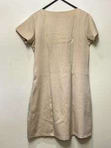 Beige Mini Dress