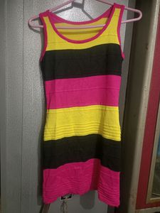 Triple Colour Bodycon Dress 😍