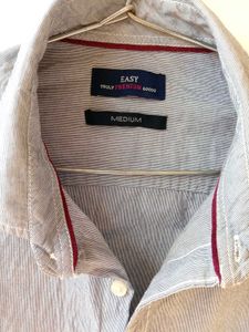 Men's Gray Long-Sleeve Shirt.make Easy.