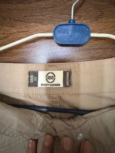 Casual Beige Cargo Skirt
