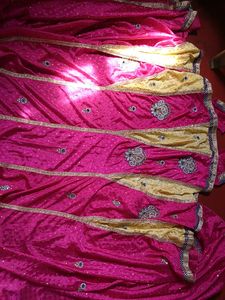 Beautiful Pink Colour Lehenga With Saree