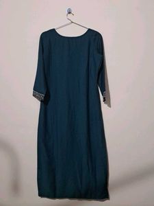 Libas Elegant Blue Embroidered Kurta set