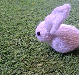 Bunny Soft Toy. White Rabbit Soft Toy. Plush Toy. Handmade Knitted