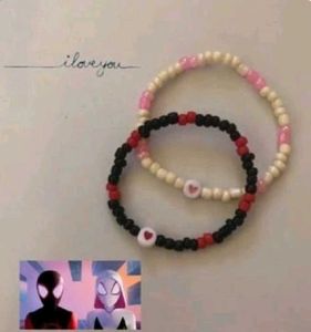 spiderverse theme bracelets
