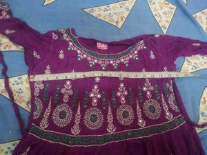Beautiful Purple Embroidered Anarkali Gown