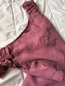 Cute Dusty Pink Lace Top