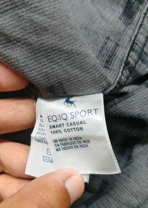 EQ:IQ Sport Green &amp; Black Plaid Corduroy Shirt