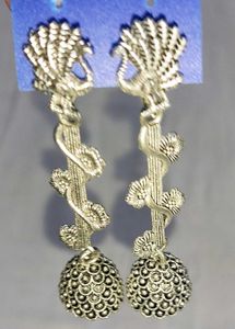 Silver Tone Drop Earrings
